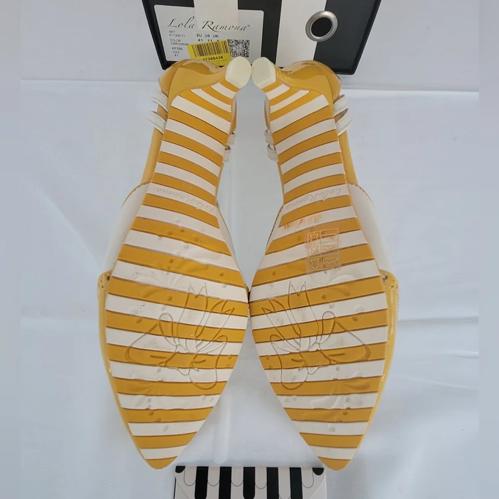 Lola Ramona Kitten Heels Pumps Retro Shoes - Picture 7 of 15